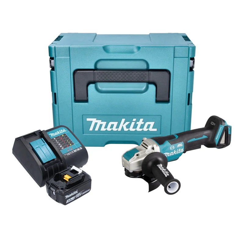 Makita DGA 520 SF1JX1 Akku Winkelschleifer 18 V 125 mm X-LOCK Brushless + 1x Akku 3,0 Ah + Ladegerät + Makpac