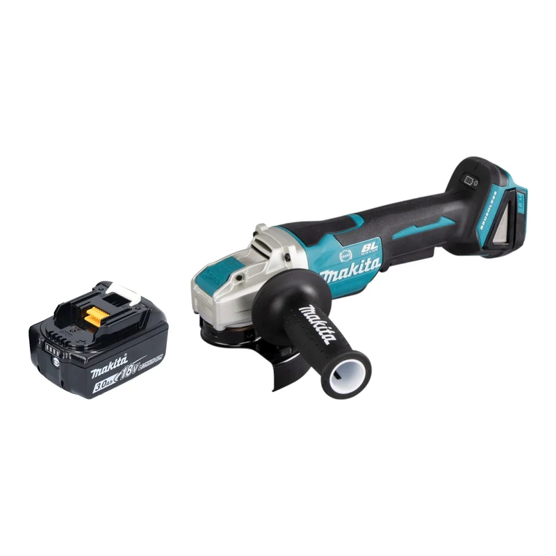 Makita DGA 520 F1X1 Akku Winkelschleifer 18 V 125 mm X-LOCK Brushless + 1x Akku 3,0 Ah - ohne Ladegerät