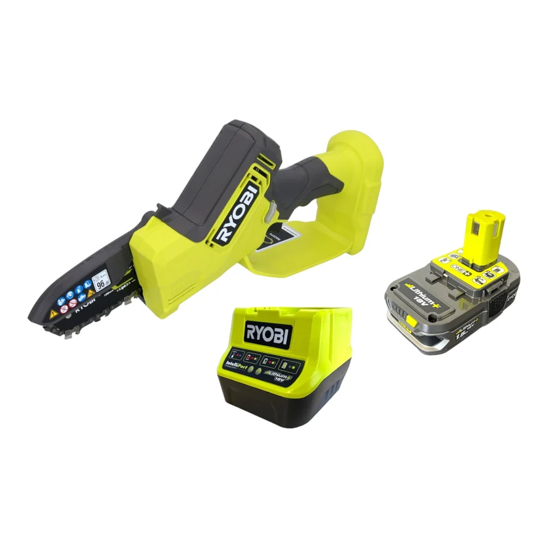 RYOBI RY18PSX10A-115 Akku Astsäge 18 V 10 cm Brushless + 1x Akku 1,5 Ah + Ladegerät