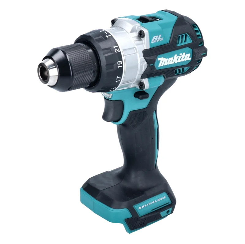 Makita DHP 486 Z Akku Schlagbohrschrauber ( 18 V 130 Nm Brushless) inkl. Koffer + WellCut 101 tlg. Bit- und Bohrer Set