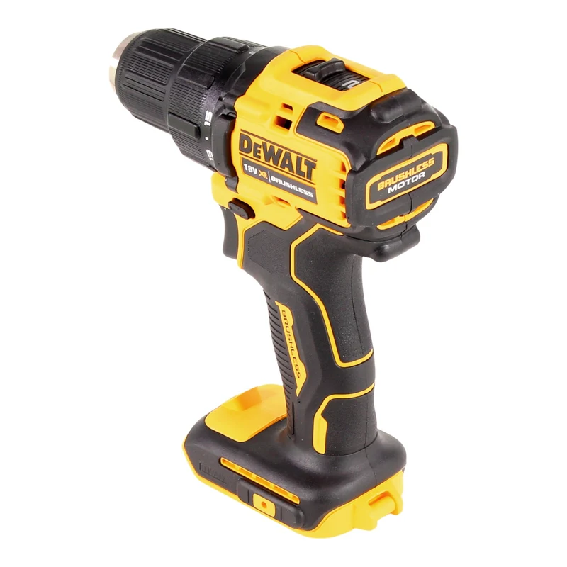 DeWalt DCD 708 E2T Akku Bohrschrauber 18 V 65 Nm Brushless + 2x Powerstack Akku 1,7 Ah + Ladegerät + TSTAK