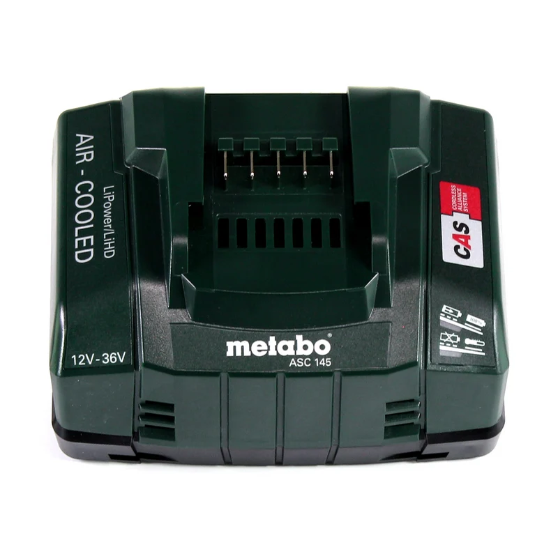 Metabo AG 18 Akku Gebläse 18 V + 2x LiHD Akku 4,0 Ah + Ladegerät