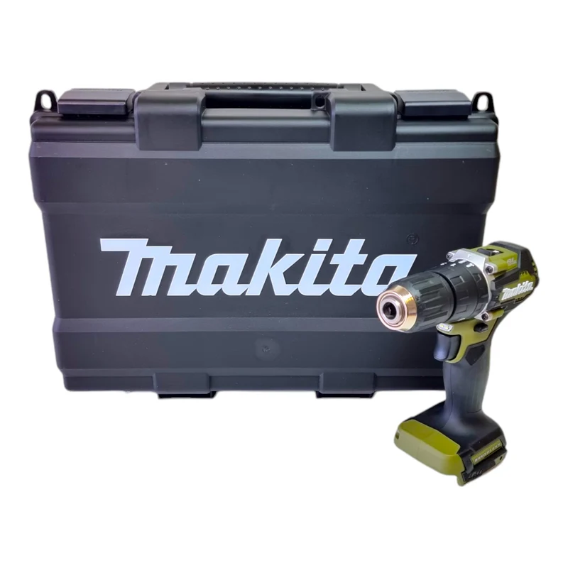 Makita DHP 487 ZKO Akku Schlagbohrschrauber 18 V 40 Nm Brushless Olive Outdoor Adventure Serie + Koffer - ohne Akku, ohne Ladegerät