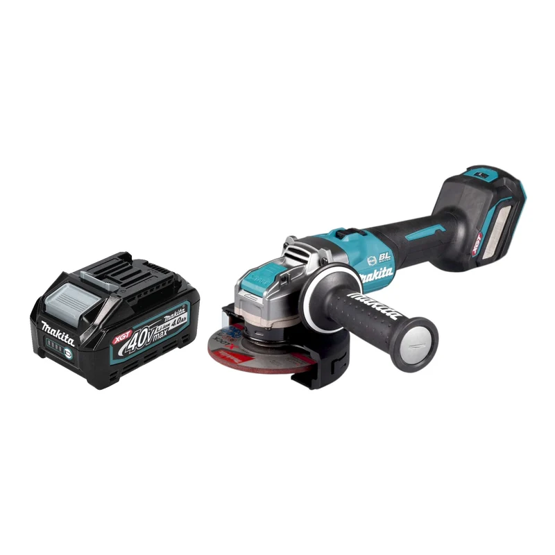 Makita GA 041 GM1 Akku Winkelschleifer 40 V max. 125 mm X-LOCK Brushless + 1x Akku 4,0 Ah - ohne Ladegerät
