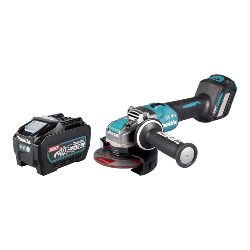 Makita GA 041 GT1 Akku Winkelschleifer 40 V max. 125 mm X-LOCK Brushless + 1x Akku 5,0 Ah - ohne Ladegerät