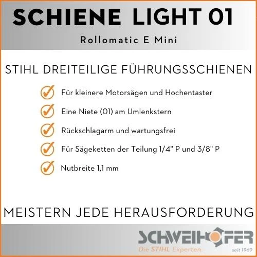 STIHL Führungsschiene, 1/4", 1.1 mm, Rollomatic E