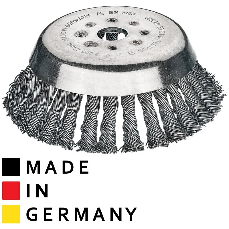 GRANIT Premium Kegelbuerste Metall passend für Freischneider, Motor- und Akkusensen Bohrung-Ø (mm) 25,4