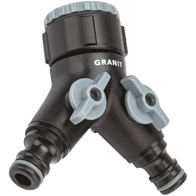 GRANIT BLACK EDITION Hahnanschluss Ausführung 2 Wege mit Absperrhähne UV-Be