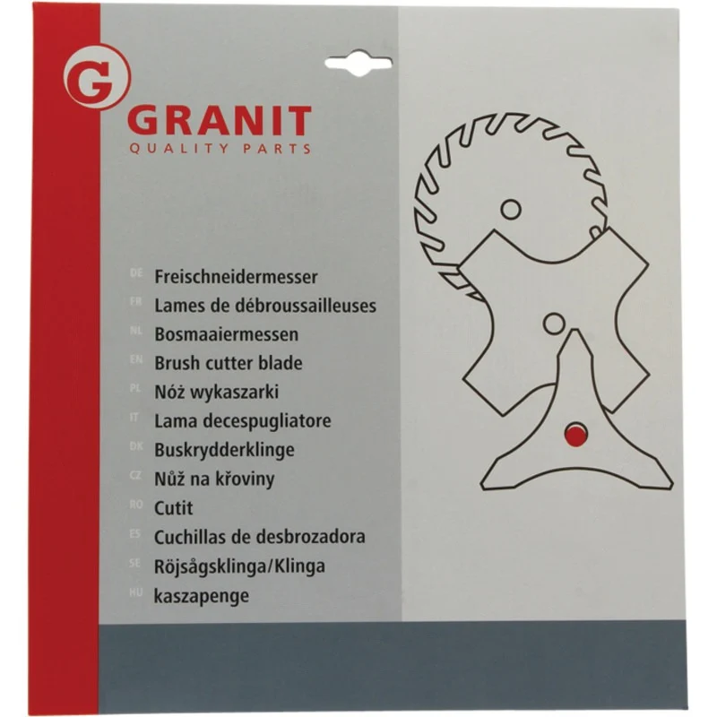 GRANIT 3-Zahn Dickicht-Mulchmesser Gewicht 646 g