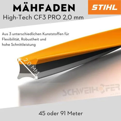STIHL Mähfaden CF3 Pro alle Größen