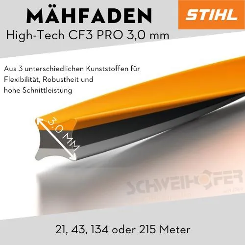 STIHL Mähfaden CF3 Pro alle Größen