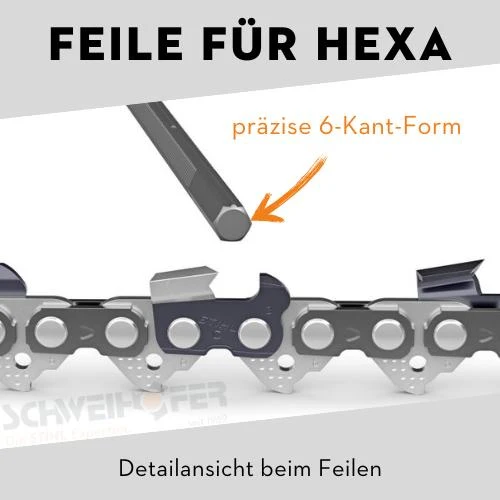 Feile für Rapid Hexa (RH) Kette