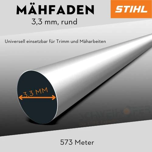 STIHL Mähfaden rund von 1,4 - 4,0 mm