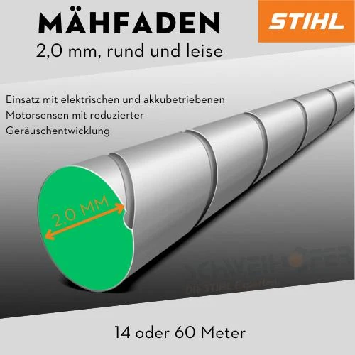 STIHL Mähfaden rund leise
