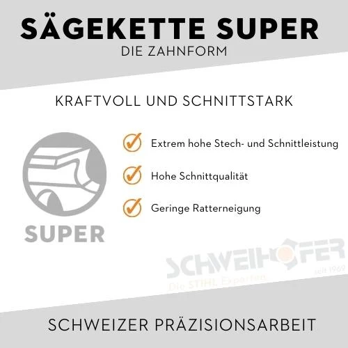 STIHL Sägekette 3/8" Rapid Super 3 (36RS3), 1.6 mm