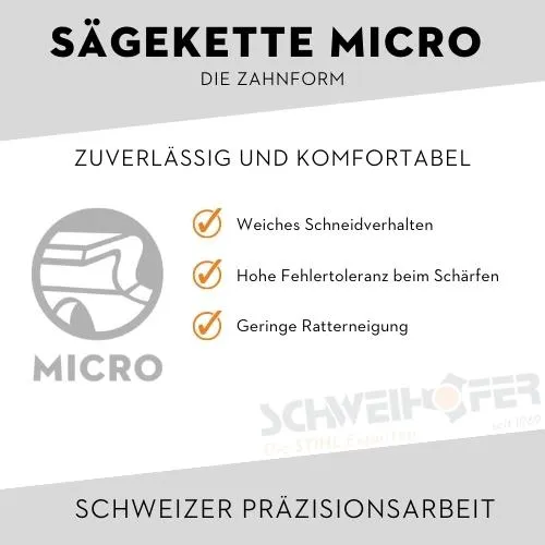 STIHL Sägekette 1/4" P Picco Micro 3 (71PM3), 1.1 mm