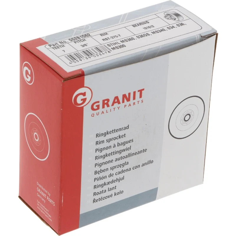 GRANIT ENDURANCE CUT Ringkettenrad 3/8" 7Z Gewicht 184 g