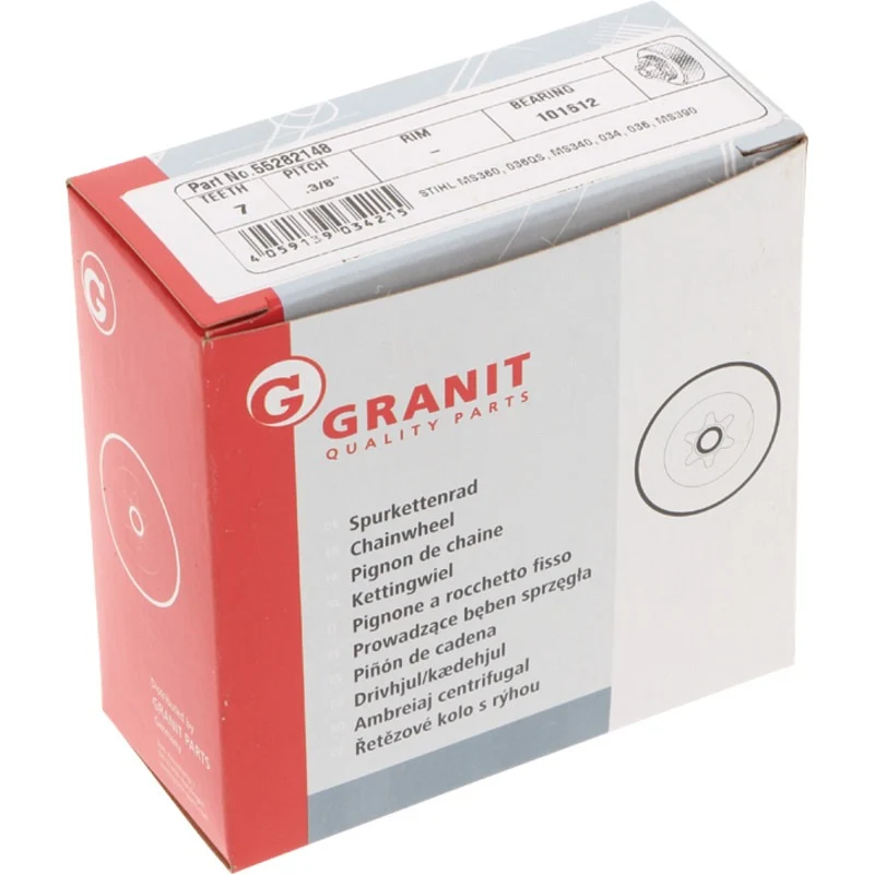 GRANIT ENDURANCE CUT Spurkettenrad 3/8" 7Z Gewicht 172 g