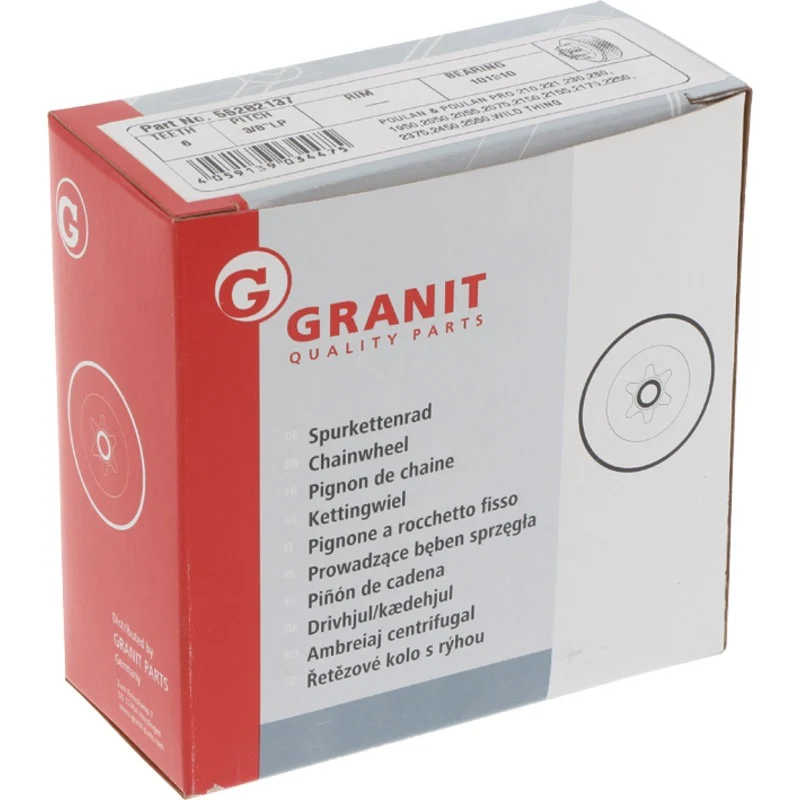 GRANIT ENDURANCE Cut Spurkettenrad 3/8" 6Z Gewicht 126 g