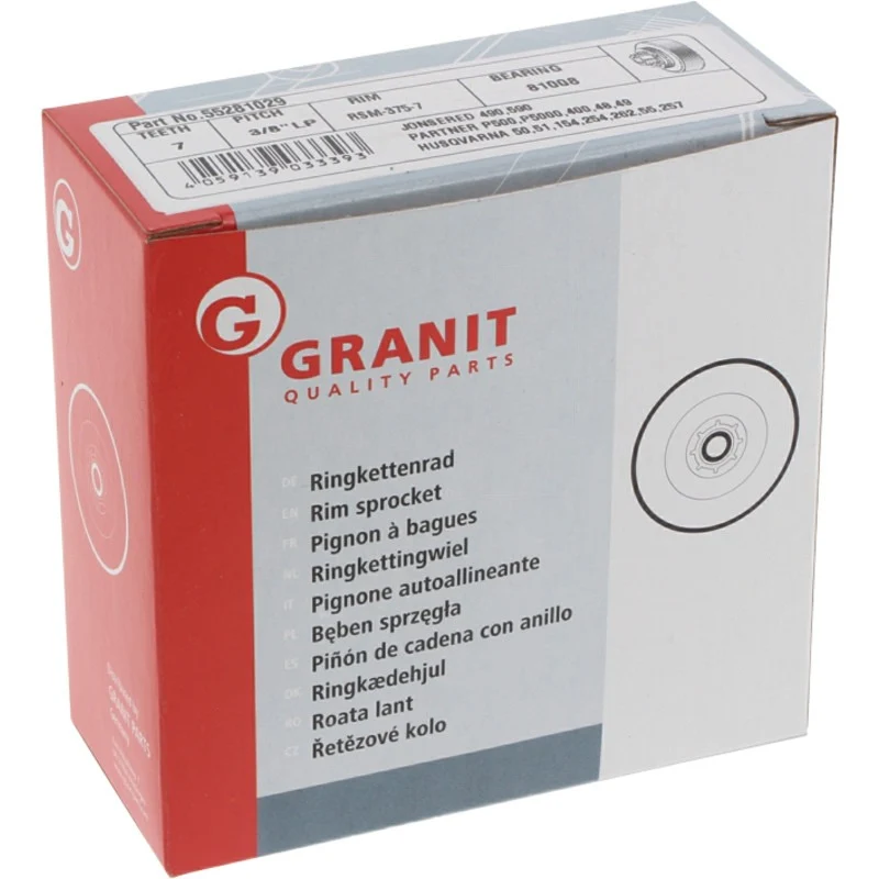 GRANIT ENDURANCE CUT Ringkettenrad 3/8" 7Z Gewicht 150 g