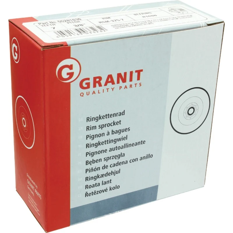 GRANIT ENDURANCE CUT Ringkettenrad 3/8" 7Z – 503 93 48-71 Gewicht 154 g