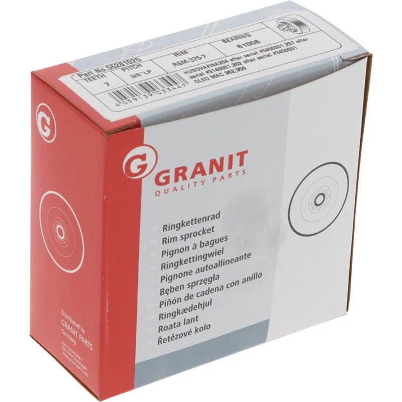 GRANIT ENDURANCE CUT Ringkettenrad 3/8" 7Z – 503 70 09-01