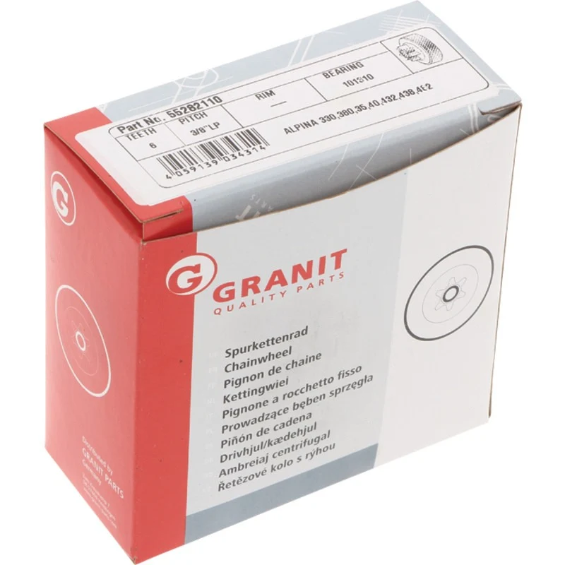 GRANIT ENDURANCE Cut Spurkettenrad 3/8" 6Z Gewicht 100 g