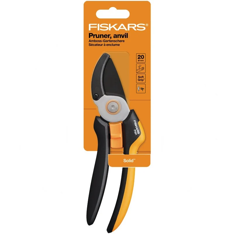 FISKARS Amboss-Gartenschere L – 265 mm