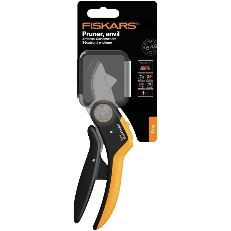 Fiskars Amboss-Gartenschere – 285 mm